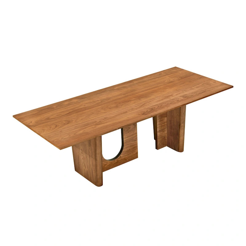 Rechthoekige Noten Eettafel - 92B x 39,3D x 30H
