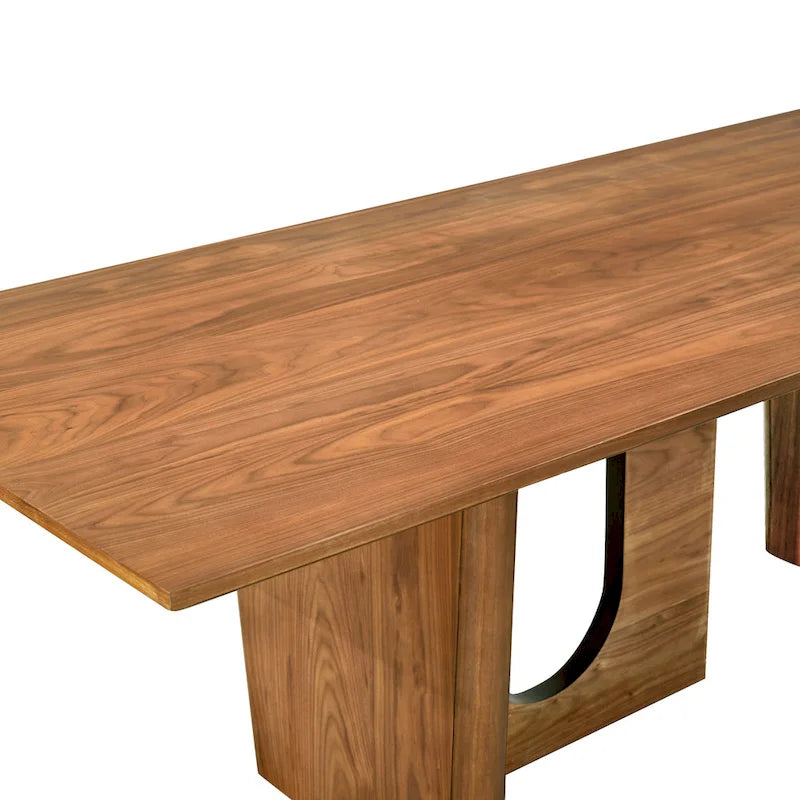 Rechthoekige Noten Eettafel - 92B x 39,3D x 30H