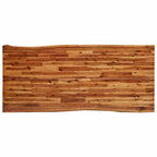 Eettafel met Live Edge – Massief Acaciahout & Stalen Poten