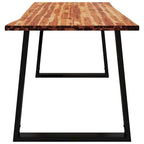 Eettafel met Live Edge – Massief Acaciahout & Stalen Poten