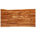 Eettafel met Live Edge – Massief Acaciahout & Stalen Poten