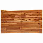Eettafel met Live Edge – Massief Acaciahout & Stalen Poten