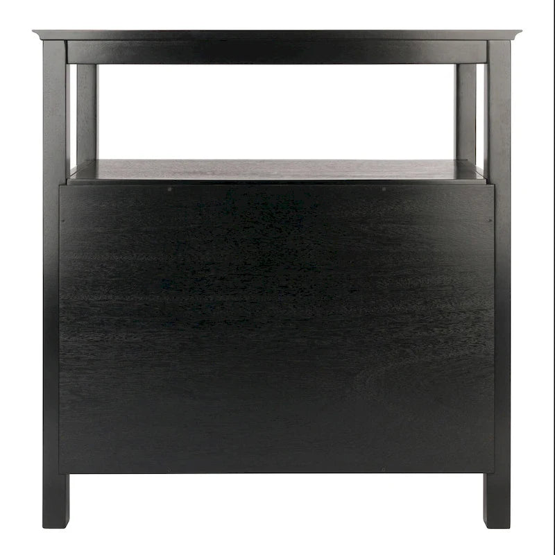 Zwart dressoir met opbergruimte – 91 x 46 x 91 cm