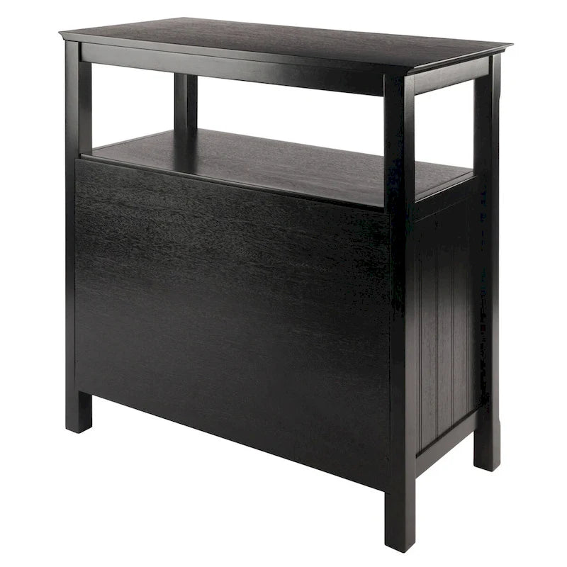 Zwart dressoir met opbergruimte – 91 x 46 x 91 cm