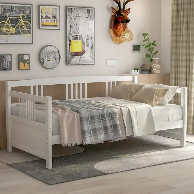 Massief Houten Daybed met Opbergruimte – Tweepersoons