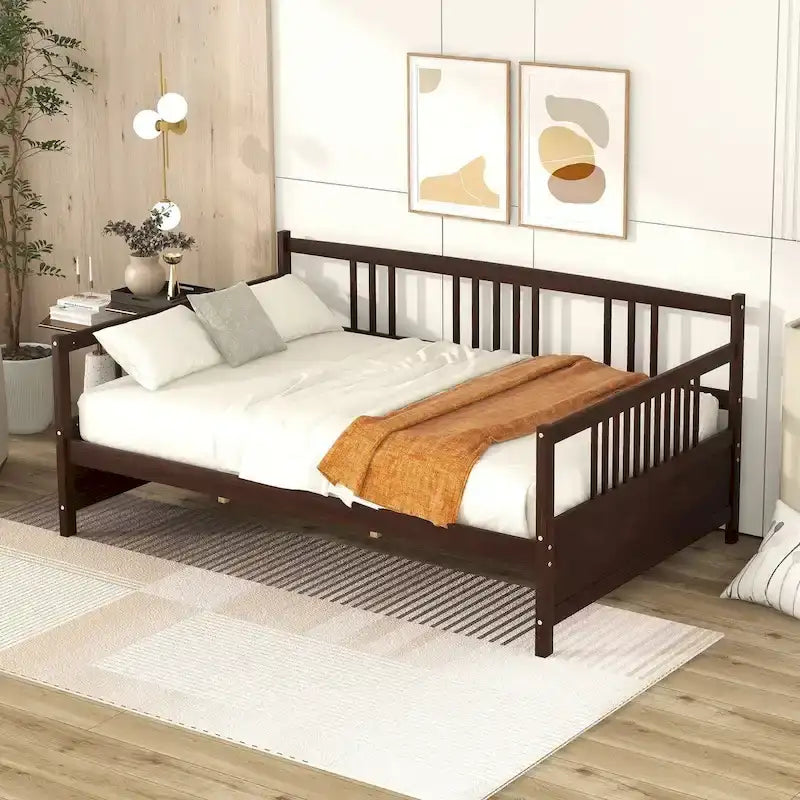 Massief Houten Daybed met Opbergruimte – Tweepersoons