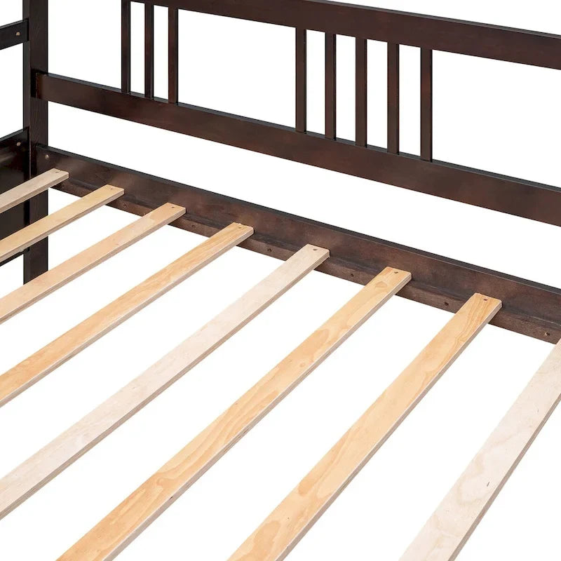 Massief Houten Daybed met Opbergruimte – Tweepersoons