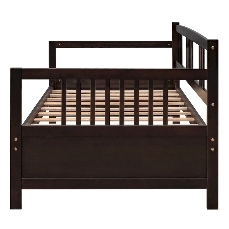 Massief Houten Daybed met Opbergruimte – Tweepersoons