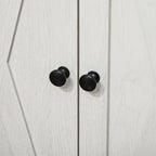 Schuifdeurkast met dubbele deuren en lade – Wit