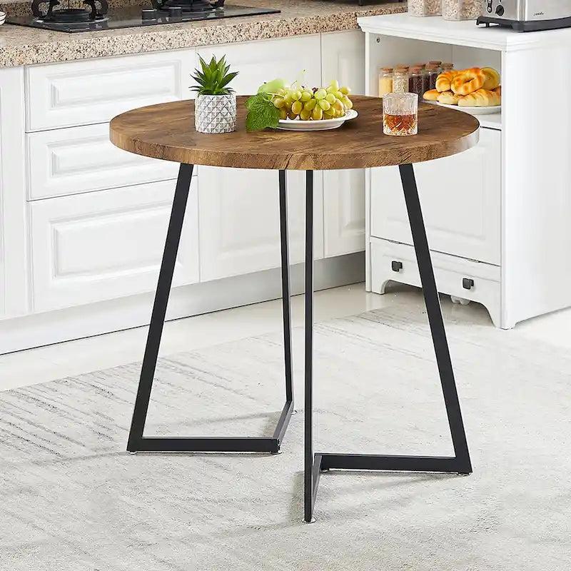 31,5" ronde eettafel met metalen poot