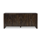 82" massief houten dressoir met 4 deuren