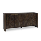 82" massief houten dressoir met 4 deuren