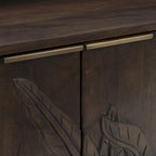 82" massief houten dressoir met 4 deuren