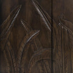 82" massief houten dressoir met 4 deuren