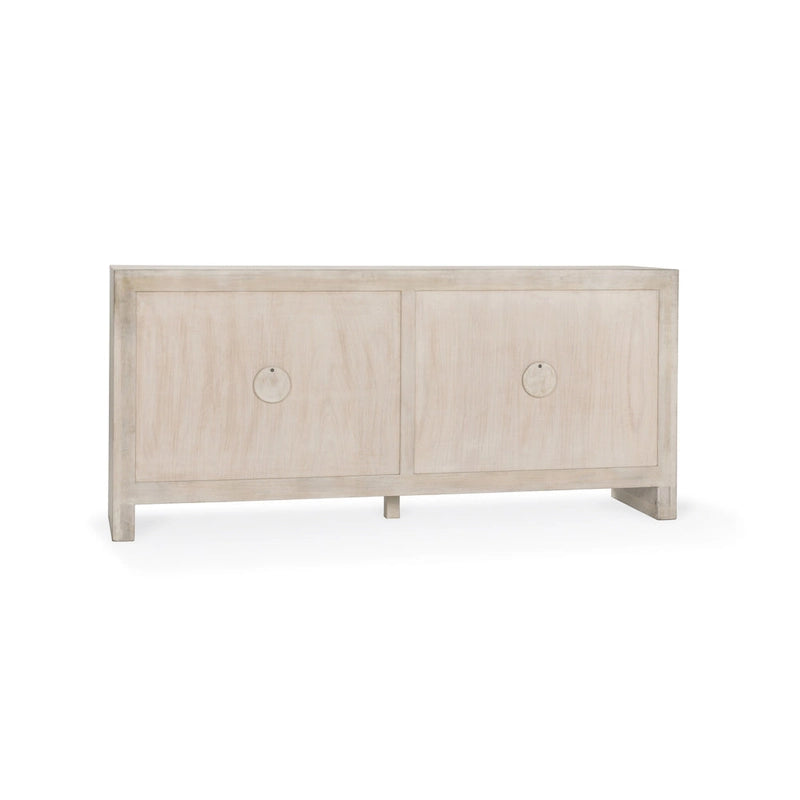82" massief houten dressoir met 4 deuren