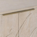 82" massief houten dressoir met 4 deuren