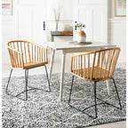 Vierkante Eettafel met Poten in Vintage Stijl - 91,4 cm B x 91,4 cm D x 76,2 cm H