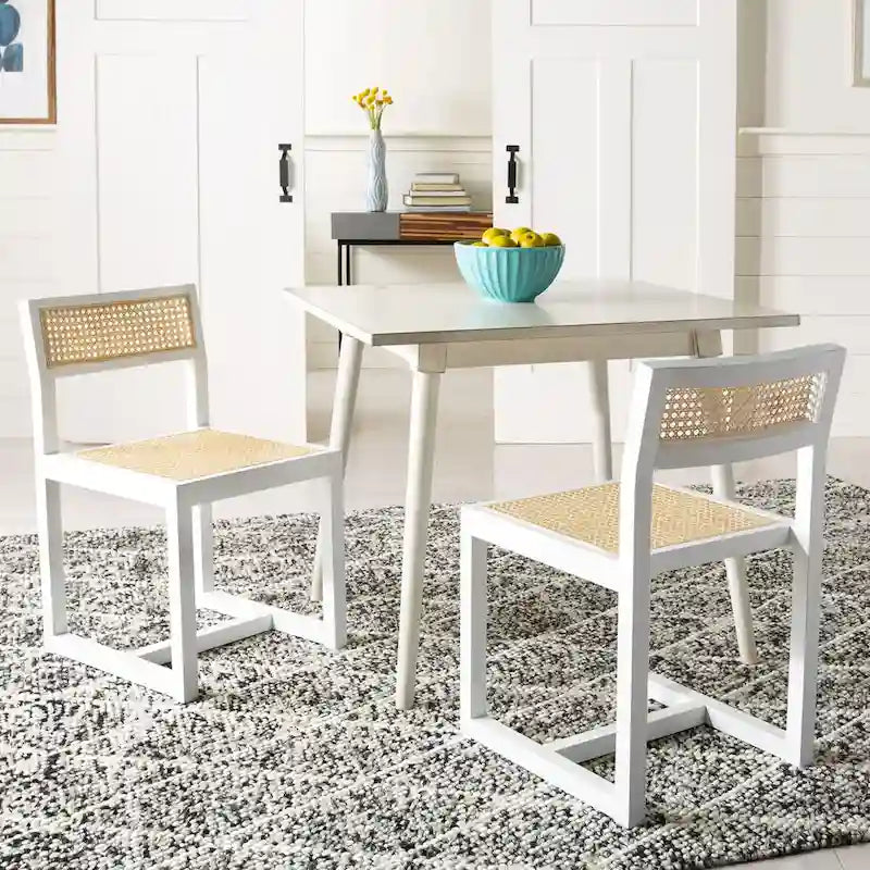 Vierkante Eettafel met Poten in Vintage Stijl - 91,4 cm B x 91,4 cm D x 76,2 cm H